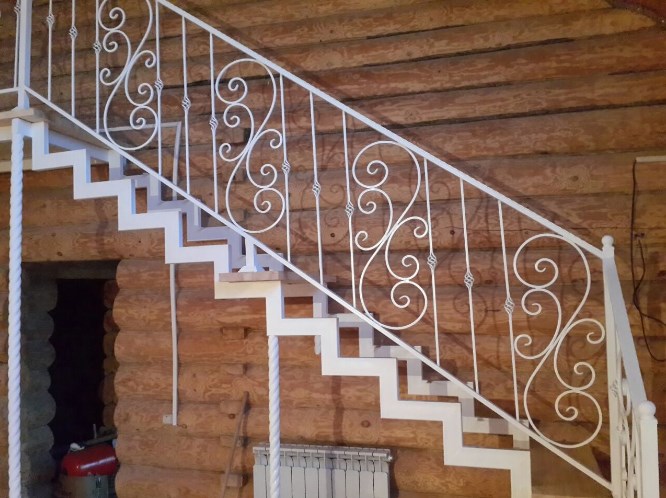 Кованые перила для лестницы цена Наковали