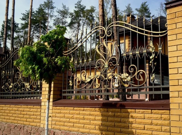 Кованный забор декоративный цена от Наковали
